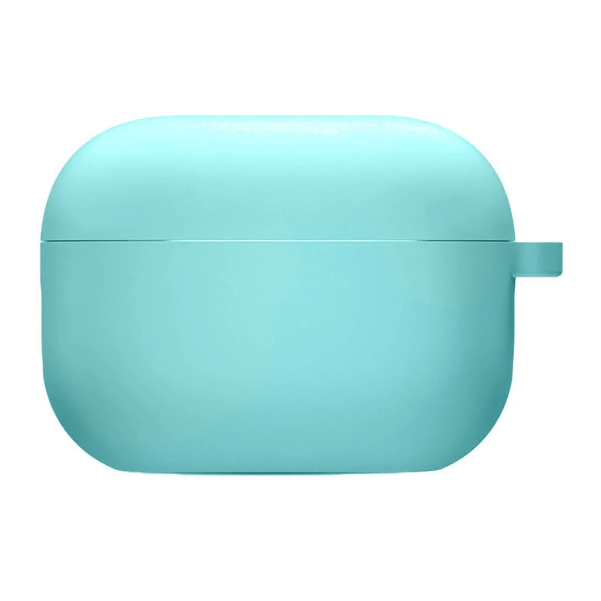 Силиконовый футляр с микрофиброй для наушников Airpods 4 Бирюзовый / Marine Green