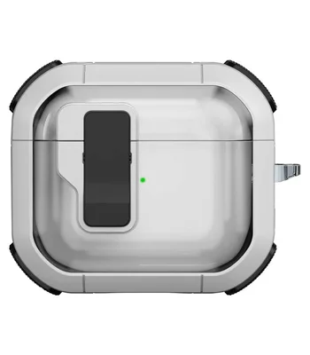 Футляр противоударный Locking Button для наушников Airpods 3 White