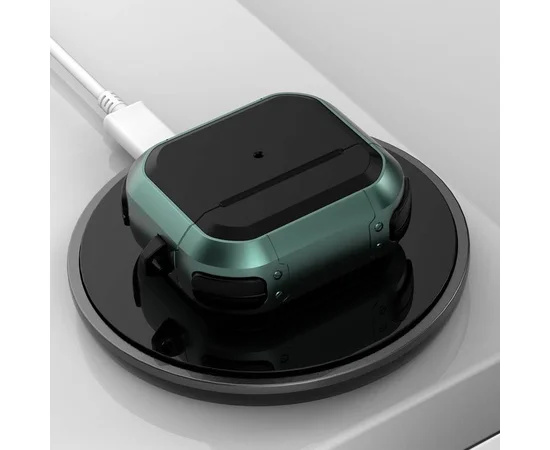 Протиударний футляр Black ed. для навушників Airpods 4 Apple Green