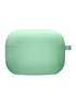 Силиконовый футляр с микрофиброй для наушников Airpods 4 Зеленый / Spearmint