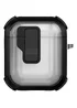 Футляр противоударный Locking Button для наушников Airpods 1/2 Black