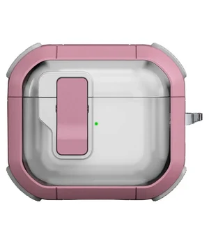 Футляр протиударний Locking Button для навушників Airpods 3 Pink