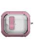 Футляр противоударный Locking Button для наушников Airpods 3 Pink
