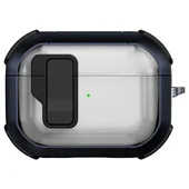 Футляр противоударный Locking Button для наушников Airpods Pro 2 / Pro Blue