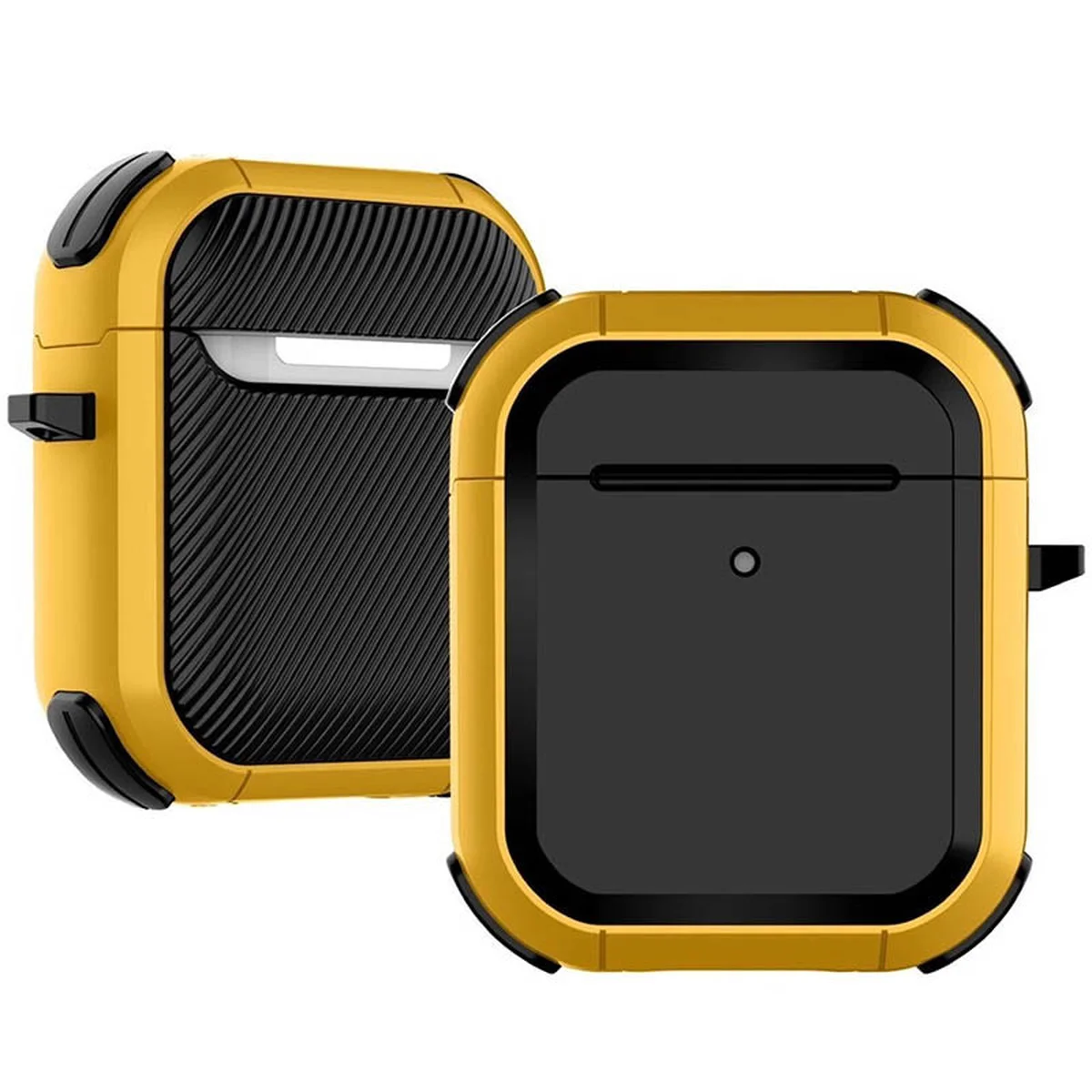 Футляр противоударный Black ed. для наушников Airpods 1/2 Yellow