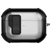 Футляр противоударный Locking Button для наушников Airpods Pro Black