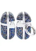 TPU чехол Bling World Rock Diamond для наушников AirPods 4 Синий
