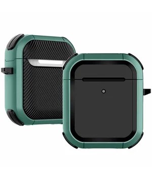 Футляр противоударный Black ed. для наушников Airpods 1/2 Apple Green