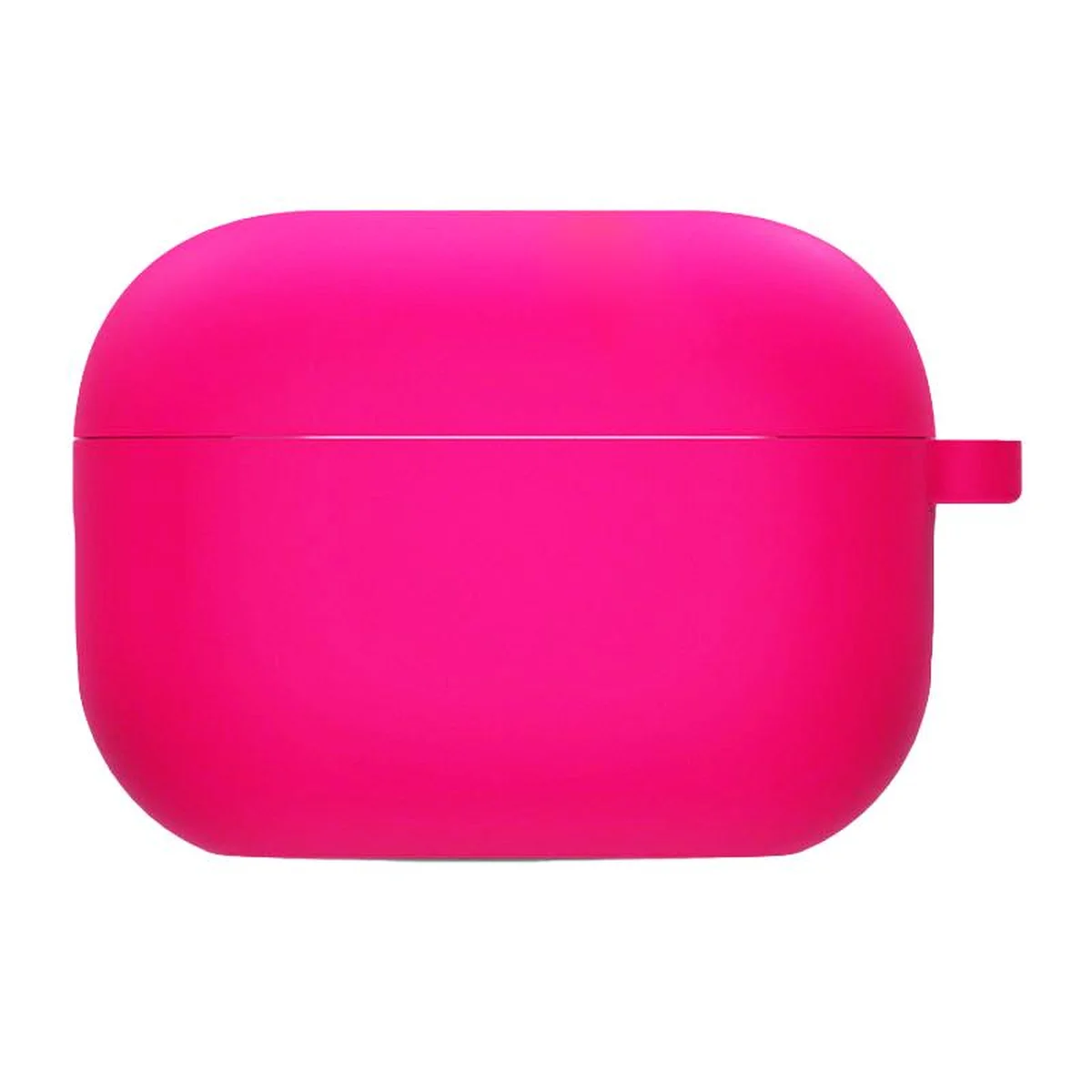 Силиконовый футляр с микрофиброй для наушников Airpods Pro 3 Розовый / Barbie pink