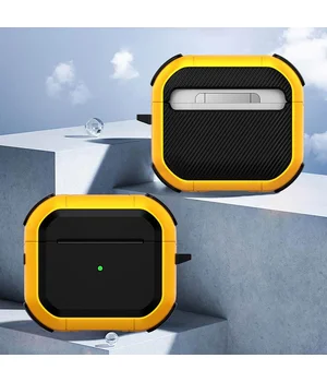 Футляр противоударный Black ed. для наушников Airpods 4 Yellow