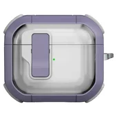 Футляр протиударний Locking Button для навушників Airpods 4 Light Purple