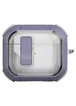 Футляр протиударний Locking Button для навушників Airpods 4 Light Purple