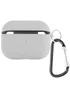 Силиконовый футляр с микрофиброй для наушников Airpods 4 Серый / Stone