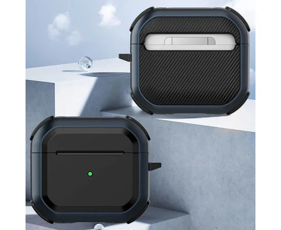 Протиударний футляр Black ed. для навушників Airpods 4 Blue