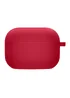 Силиконовый футляр с микрофиброй для наушников Airpods 4 Красный / Rose Red