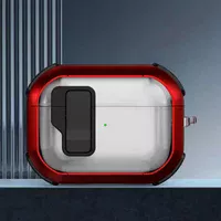 Футляр противоударный Locking Button для наушников Airpods Pro 2 / Pro Red