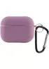 Силіконовий футляр з мікрофіброю для навушників Airpods 4 Ліловий / Lilac Pride