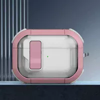 Футляр протиударний Locking Button для навушників Airpods Pro 2 / Pro Pink