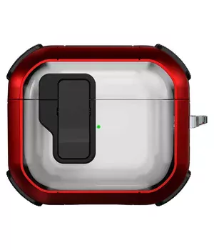 Футляр противоударный Locking Button для наушников Airpods 3 Red