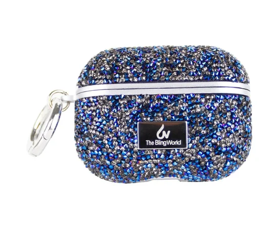 TPU чохол Bling World Rock Diamond для навушників AirPods 4 Синій