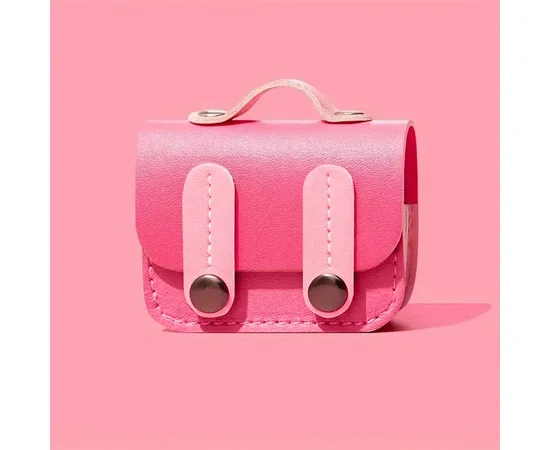 Шкіряний футляр Briefcase для навушників AirPods 3 Pink