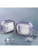 Футляр противоударный Locking Button для наушников Airpods Pro Light Purple