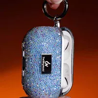 TPU чохол Bling World Rock Diamond для навушників AirPods 3 Блакитний