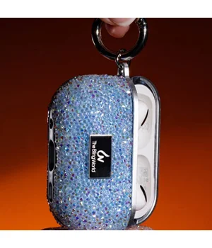 TPU чехол Bling World Rock Diamond для наушников AirPods 3 Голубой