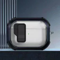 Футляр протиударний Locking Button для навушників Airpods Pro 3 Blue