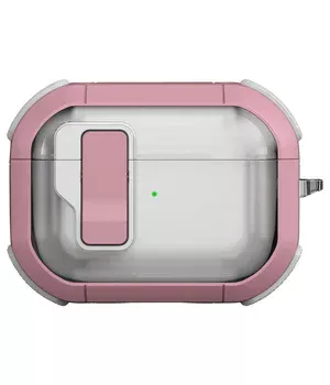 Футляр протиударний Locking Button для навушників Airpods Pro 2 / Pro Pink