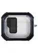 Футляр протиударний Locking Button для навушників Airpods 4 Blue