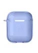 Футляр TPU Colorful для навушників Airpods 1/2 Blue