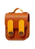 Кожаный футляр Briefcase для наушников AirPods 1/2 Brown / Yellow