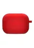 Силиконовый футляр с микрофиброй для наушников Airpods Pro 3 Красный / Red