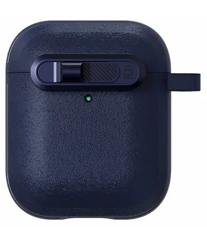 Футляр Frosted для наушников Airpods 1/2 Blue