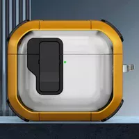 Футляр противоударный Locking Button для наушников Airpods Pro Yellow
