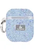 TPU чехол Bling World Rock Diamond для наушников AirPods 1/2 Голубой