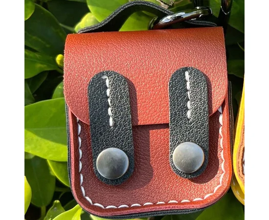 Кожаный футляр Briefcase для наушников AirPods 1/2 Brown / Black
