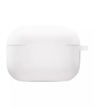 Силіконовий футляр з мікрофіброю для навушників Airpods Pro 3 Білий / White