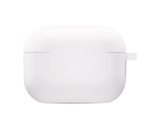 Силіконовий футляр з мікрофіброю для навушників Airpods Pro 3 Білий / White