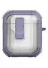 Футляр протиударний Locking Button для навушників Airpods 1/2 Light Purple