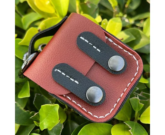 Кожаный футляр Briefcase для наушников AirPods 1/2 Brown / Black