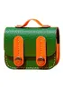 Кожаный футляр Briefcase для наушников AirPods Pro 2 / Pro Green / Orange