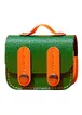 Кожаный футляр Briefcase для наушников AirPods Pro 2 / Pro Green / Orange