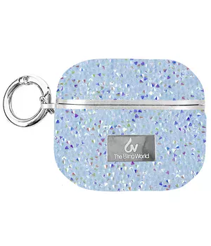 TPU чехол Bling World Rock Diamond для наушников AirPods 3 Голубой