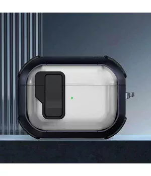 Протиударний футляр Locking Button для навушників Airpods Pro Blue
