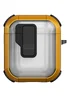 Футляр противоударный Locking Button для наушников Airpods 1/2 Yellow