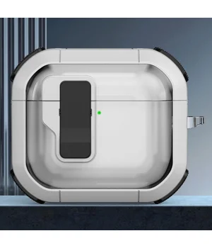 Футляр протиударний Locking Button для навушників Airpods 4 White