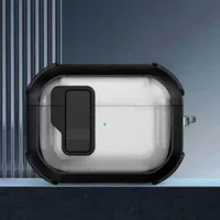 Футляр протиударний Locking Button для навушників Airpods Pro 3 Black