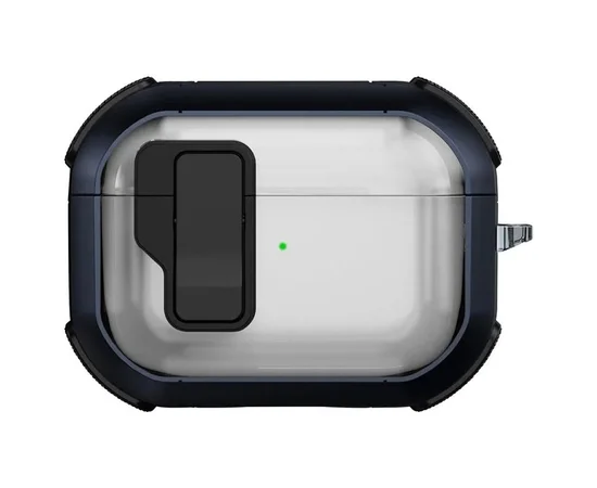 Футляр протиударний Locking Button для навушників Airpods Pro 3 Blue